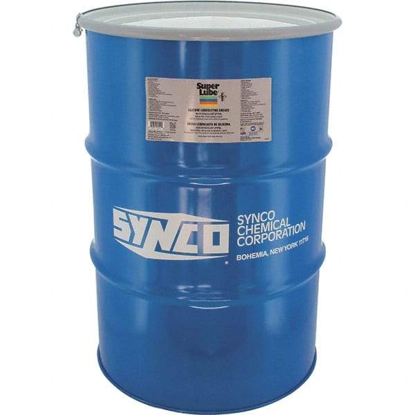 Synco Chemical - 400 Lb Drum Silicone General Purpose Grease - Translucent White, Food Grade, 500°F Max Temp, NLGIG 2, - Industrial Tool & Supply