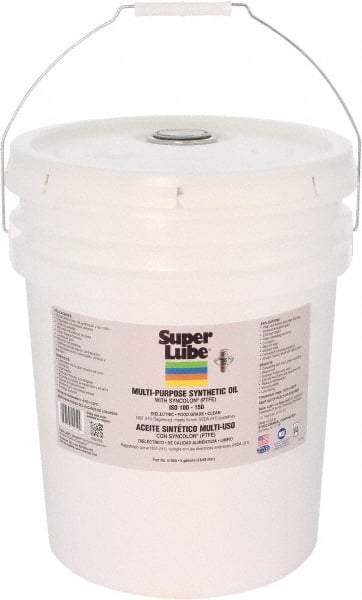 Synco Chemical - 5 Gal Pail Synthetic Multi-Purpose Oil - -42.78 to 232.22°F, SAE 85W, ISO 150, 681.5 SUS at 40°C, Food Grade - Industrial Tool & Supply