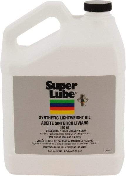 Synco Chemical - 1 Gal Bottle Synthetic Multi-Purpose Oil - -40500°F, SAE 80W, ISO 68, 350 SUS at 40°C, Food Grade - Industrial Tool & Supply