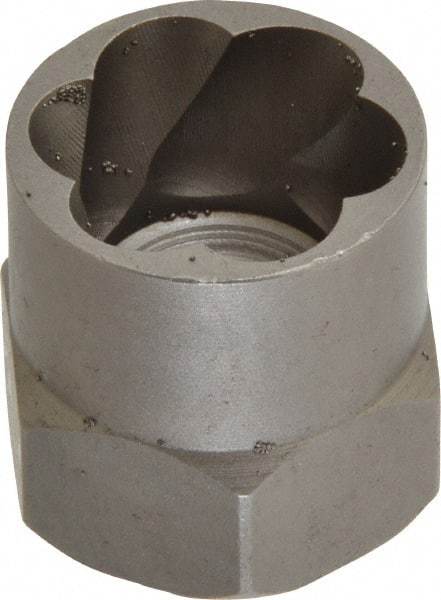Irwin Hanson - 3/8" Drive Reverse Spiral Flute Hex Bolt Remover - 3/4" Hex, 2" OAL - Industrial Tool & Supply