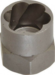 Irwin Hanson - 3/8" Drive Reverse Spiral Flute Hex Bolt Remover - 3/4" Hex, 2" OAL - Industrial Tool & Supply