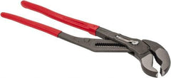 Knipex - 22" OAL, 4-1/2" Max Capacity, 20 Position Adjustable Tongue & Groove Pliers - Standard V-Jaws, Standard Head, Plastic Coated Handles - Industrial Tool & Supply