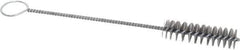 PRO-SOURCE - 3" Long x 13/16" Diam Steel Twisted Wire Bristle Brush - Single Spiral, 10" OAL, 0.008" Wire Diam, 0.16" Shank Diam - Industrial Tool & Supply