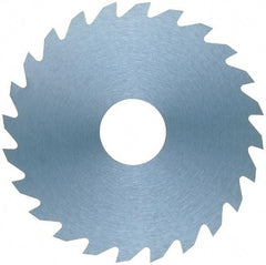 RobbJack - 1-3/4" Diam x 0.006" Blade Thickness x 1/2" Arbor Hole Diam, 24 Tooth Slitting and Slotting Saw - Arbor Connection, Right Hand, Uncoated, Solid Carbide, Concave Ground - Industrial Tool & Supply