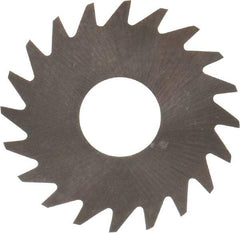 RobbJack - 3/4" Diam x 0.004" Blade Thickness x 1/4" Arbor Hole Diam, 20 Tooth Slitting and Slotting Saw - Arbor Connection, Right Hand, Uncoated, Solid Carbide, Concave Ground - Industrial Tool & Supply