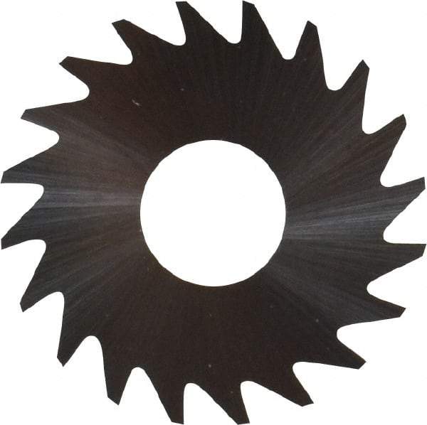 RobbJack - 3/4" Diam x 0.006" Blade Thickness x 1/4" Arbor Hole Diam, 20 Tooth Slitting and Slotting Saw - Arbor Connection, Right Hand, Uncoated, Solid Carbide, Concave Ground - Industrial Tool & Supply