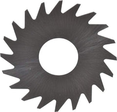 RobbJack - 3/4" Diam x 0.012" Blade Thickness x 1/4" Arbor Hole Diam, 20 Tooth Slitting and Slotting Saw - Arbor Connection, Right Hand, Uncoated, Solid Carbide, Concave Ground - Industrial Tool & Supply