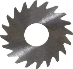 RobbJack - 3/4" Diam x 0.014" Blade Thickness x 1/4" Arbor Hole Diam, 20 Tooth Slitting and Slotting Saw - Arbor Connection, Right Hand, Uncoated, Solid Carbide, Concave Ground - Industrial Tool & Supply