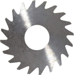RobbJack - 3/4" Diam x 0.025" Blade Thickness x 1/4" Arbor Hole Diam, 20 Tooth Slitting and Slotting Saw - Arbor Connection, Right Hand, Uncoated, Solid Carbide, Concave Ground - Industrial Tool & Supply