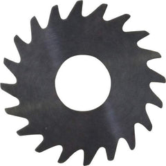 RobbJack - 3/4" Diam x 0.028" Blade Thickness x 1/4" Arbor Hole Diam, 20 Tooth Slitting and Slotting Saw - Arbor Connection, Right Hand, Uncoated, Solid Carbide, Concave Ground - Industrial Tool & Supply