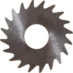 RobbJack - 3/4" Diam x 0.04" Blade Thickness x 1/4" Arbor Hole Diam, 20 Tooth Slitting and Slotting Saw - Arbor Connection, Right Hand, Uncoated, Solid Carbide, Concave Ground - Industrial Tool & Supply