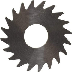 RobbJack - 3/4" Diam x 0.0468" Blade Thickness x 1/4" Arbor Hole Diam, 20 Tooth Slitting and Slotting Saw - Arbor Connection, Right Hand, Uncoated, Solid Carbide, Concave Ground - Industrial Tool & Supply