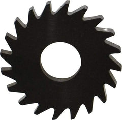 RobbJack - 3/4" Diam x 0.0781" Blade Thickness x 1/4" Arbor Hole Diam, 20 Tooth Slitting and Slotting Saw - Arbor Connection, Right Hand, Uncoated, Solid Carbide, Concave Ground - Industrial Tool & Supply