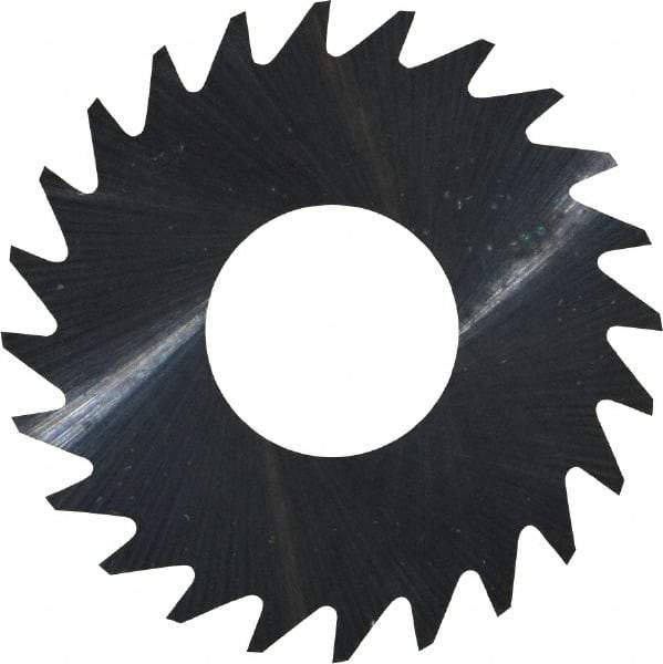 RobbJack - 1" Diam x 0.004" Blade Thickness x 3/8" Arbor Hole Diam, 24 Tooth Slitting and Slotting Saw - Arbor Connection, Right Hand, Uncoated, Solid Carbide, Concave Ground - Industrial Tool & Supply