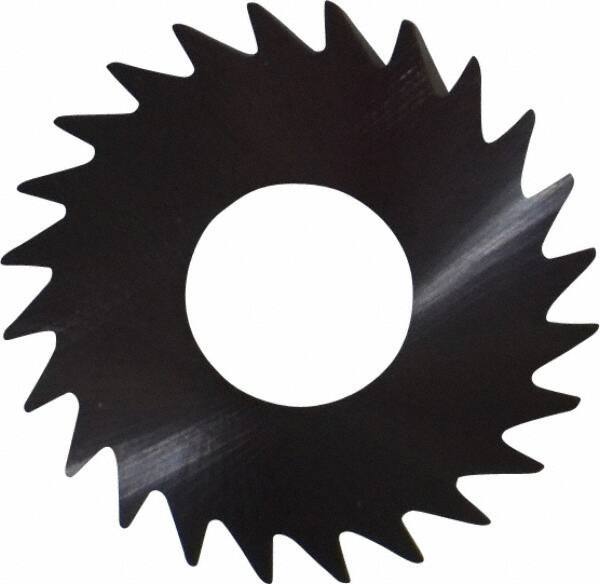 RobbJack - 1" Diam x 0.006" Blade Thickness x 3/8" Arbor Hole Diam, 24 Tooth Slitting and Slotting Saw - Arbor Connection, Right Hand, Uncoated, Solid Carbide, Concave Ground - Industrial Tool & Supply