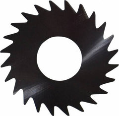 RobbJack - 1" Diam x 0.006" Blade Thickness x 3/8" Arbor Hole Diam, 24 Tooth Slitting and Slotting Saw - Arbor Connection, Right Hand, Uncoated, Solid Carbide, Concave Ground - Industrial Tool & Supply