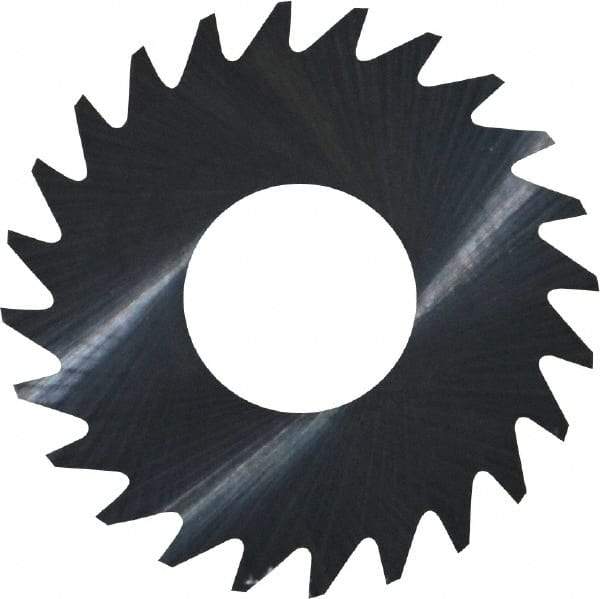 RobbJack - 1" Diam x 0.01" Blade Thickness x 3/8" Arbor Hole Diam, 24 Tooth Slitting and Slotting Saw - Arbor Connection, Right Hand, Uncoated, Solid Carbide, Concave Ground - Industrial Tool & Supply