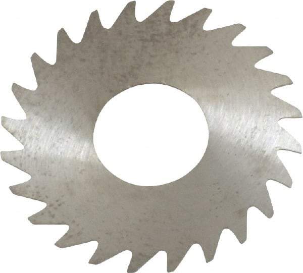 RobbJack - 1" Diam x 0.012" Blade Thickness x 3/8" Arbor Hole Diam, 24 Tooth Slitting and Slotting Saw - Arbor Connection, Right Hand, Uncoated, Solid Carbide, Concave Ground - Industrial Tool & Supply
