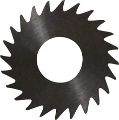 RobbJack - 1" Diam x 0.014" Blade Thickness x 3/8" Arbor Hole Diam, 24 Tooth Slitting and Slotting Saw - Arbor Connection, Right Hand, Uncoated, Solid Carbide, Concave Ground - Industrial Tool & Supply