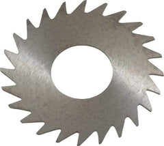 RobbJack - 1" Diam x 0.023" Blade Thickness x 3/8" Arbor Hole Diam, 24 Tooth Slitting and Slotting Saw - Arbor Connection, Right Hand, Uncoated, Solid Carbide, Concave Ground - Industrial Tool & Supply