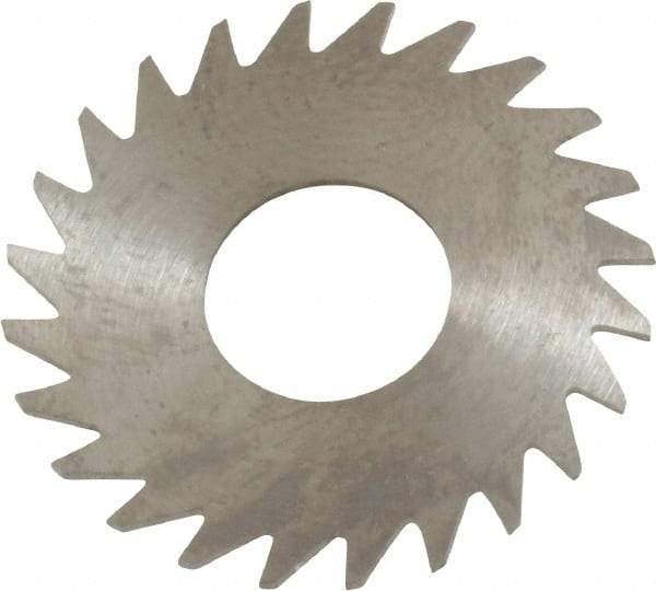RobbJack - 1" Diam x 0.025" Blade Thickness x 3/8" Arbor Hole Diam, 24 Tooth Slitting and Slotting Saw - Arbor Connection, Right Hand, Uncoated, Solid Carbide, Concave Ground - Industrial Tool & Supply