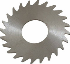 RobbJack - 1" Diam x 0.0312" Blade Thickness x 3/8" Arbor Hole Diam, 24 Tooth Slitting and Slotting Saw - Arbor Connection, Right Hand, Uncoated, Solid Carbide, Concave Ground - Industrial Tool & Supply