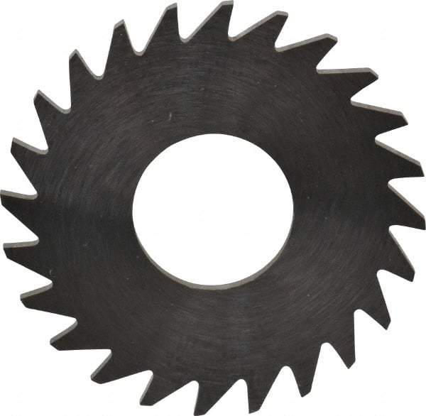 RobbJack - 1" Diam x 0.0468" Blade Thickness x 3/8" Arbor Hole Diam, 24 Tooth Slitting and Slotting Saw - Arbor Connection, Right Hand, Uncoated, Solid Carbide, Concave Ground - Industrial Tool & Supply