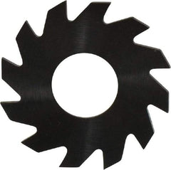 RobbJack - 1" Diam x 0.051" Blade Thickness x 3/8" Arbor Hole Diam, 12 Tooth Slitting and Slotting Saw - Arbor Connection, Right Hand, Uncoated, Solid Carbide, Concave Ground - Industrial Tool & Supply