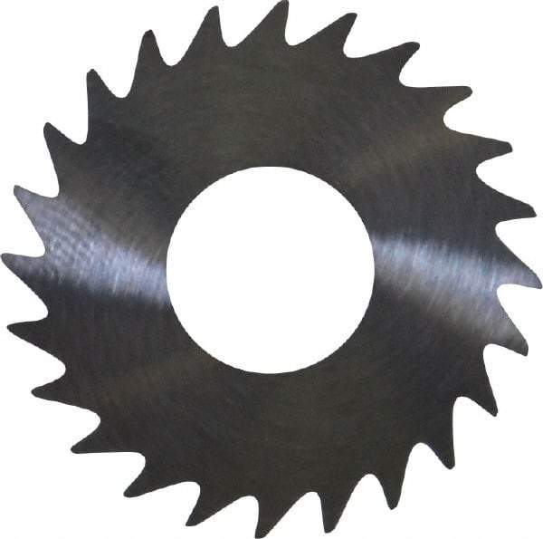 RobbJack - 1" Diam x 0.051" Blade Thickness x 3/8" Arbor Hole Diam, 24 Tooth Slitting and Slotting Saw - Arbor Connection, Right Hand, Uncoated, Solid Carbide, Concave Ground - Industrial Tool & Supply