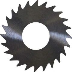 RobbJack - 1" Diam x 0.051" Blade Thickness x 3/8" Arbor Hole Diam, 24 Tooth Slitting and Slotting Saw - Arbor Connection, Right Hand, Uncoated, Solid Carbide, Concave Ground - Industrial Tool & Supply
