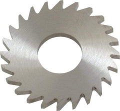 RobbJack - 1" Diam x 0.0781" Blade Thickness x 3/8" Arbor Hole Diam, 24 Tooth Slitting and Slotting Saw - Arbor Connection, Right Hand, Uncoated, Solid Carbide, Concave Ground - Industrial Tool & Supply