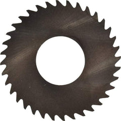RobbJack - 1-1/4" Diam x 0.01" Blade Thickness x 1/2" Arbor Hole Diam, 36 Tooth Slitting and Slotting Saw - Arbor Connection, Right Hand, Uncoated, Solid Carbide, Concave Ground - Industrial Tool & Supply