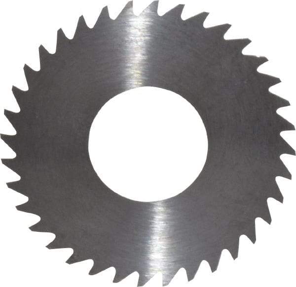 RobbJack - 1-1/4" Diam x 0.012" Blade Thickness x 1/2" Arbor Hole Diam, 36 Tooth Slitting and Slotting Saw - Arbor Connection, Right Hand, Uncoated, Solid Carbide, Concave Ground - Industrial Tool & Supply