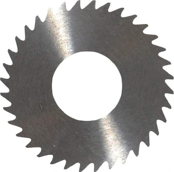 RobbJack - 1-1/4" Diam x 0.018" Blade Thickness x 1/2" Arbor Hole Diam, 36 Tooth Slitting and Slotting Saw - Arbor Connection, Right Hand, Uncoated, Solid Carbide, Concave Ground - Industrial Tool & Supply