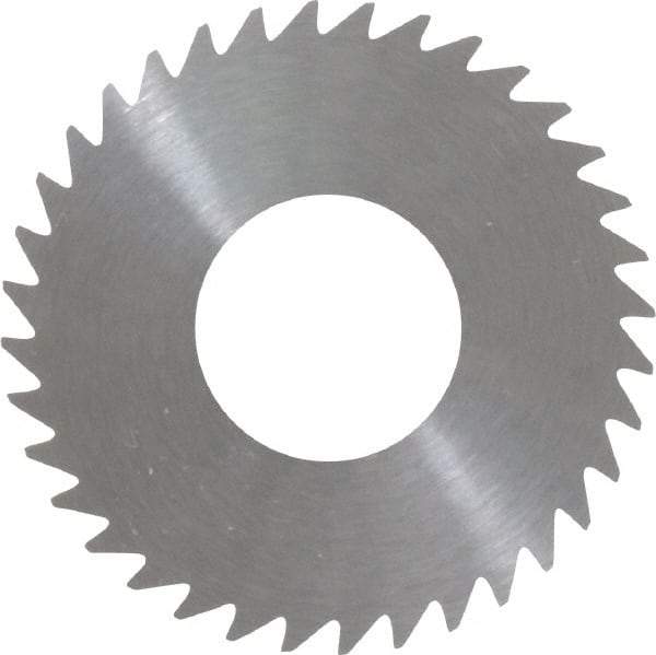 RobbJack - 1-1/4" Diam x 0.028" Blade Thickness x 1/2" Arbor Hole Diam, 36 Tooth Slitting and Slotting Saw - Arbor Connection, Right Hand, Uncoated, Solid Carbide, Concave Ground - Industrial Tool & Supply