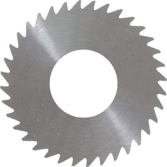 RobbJack - 1-1/4" Diam x 0.028" Blade Thickness x 1/2" Arbor Hole Diam, 36 Tooth Slitting and Slotting Saw - Arbor Connection, Right Hand, Uncoated, Solid Carbide, Concave Ground - Industrial Tool & Supply