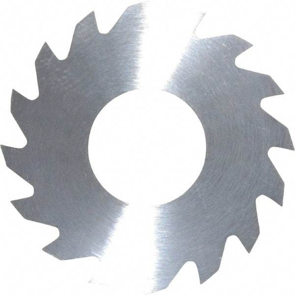 RobbJack - 1-1/4" Diam x 0.0312" Blade Thickness x 1/2" Arbor Hole Diam, 16 Tooth Slitting and Slotting Saw - Arbor Connection, Right Hand, Uncoated, Solid Carbide, Concave Ground - Industrial Tool & Supply