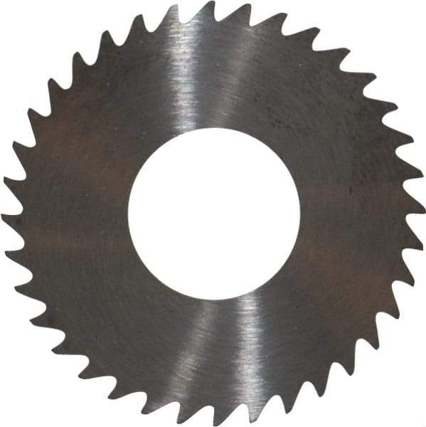 RobbJack - 1-1/4" Diam x 0.035" Blade Thickness x 1/2" Arbor Hole Diam, 36 Tooth Slitting and Slotting Saw - Arbor Connection, Right Hand, Uncoated, Solid Carbide, Concave Ground - Industrial Tool & Supply