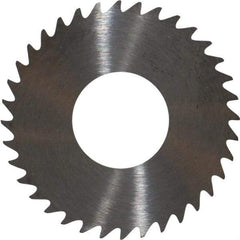 RobbJack - 1-1/4" Diam x 0.035" Blade Thickness x 1/2" Arbor Hole Diam, 36 Tooth Slitting and Slotting Saw - Arbor Connection, Right Hand, Uncoated, Solid Carbide, Concave Ground - Industrial Tool & Supply