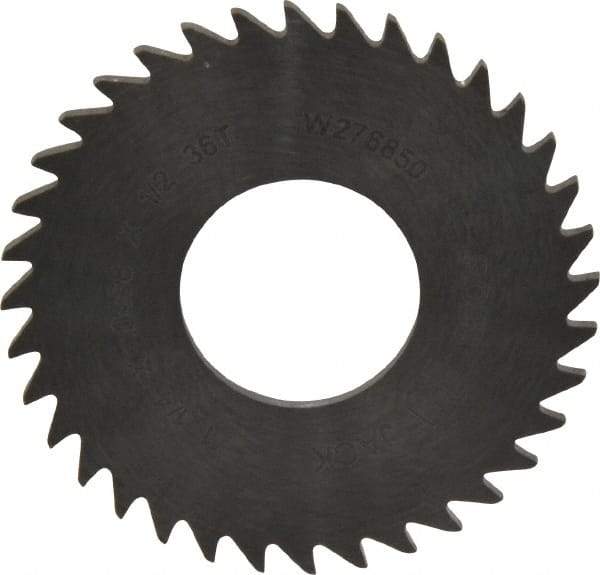 RobbJack - 1-1/4" Diam x 0.0468" Blade Thickness x 1/2" Arbor Hole Diam, 36 Tooth Slitting and Slotting Saw - Arbor Connection, Right Hand, Uncoated, Solid Carbide, Concave Ground - Industrial Tool & Supply
