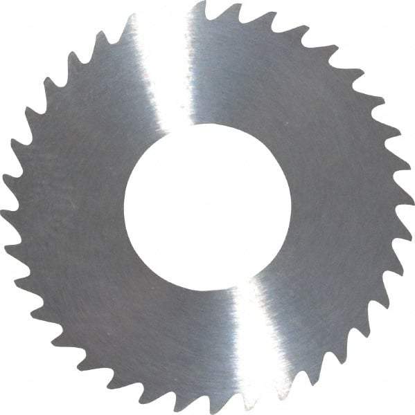 RobbJack - 1-1/4" Diam x 0.051" Blade Thickness x 1/2" Arbor Hole Diam, 36 Tooth Slitting and Slotting Saw - Arbor Connection, Right Hand, Uncoated, Solid Carbide, Concave Ground - Industrial Tool & Supply