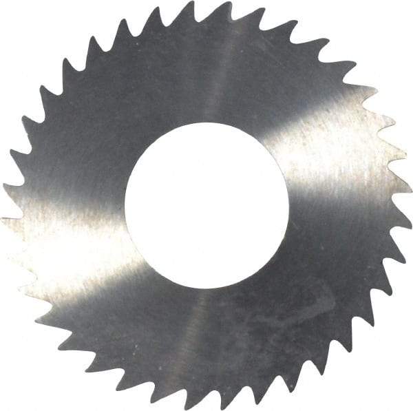 RobbJack - 1-1/4" Diam x 1/16" Blade Thickness x 1/2" Arbor Hole Diam, 36 Tooth Slitting and Slotting Saw - Arbor Connection, Right Hand, Uncoated, Solid Carbide, Concave Ground - Industrial Tool & Supply