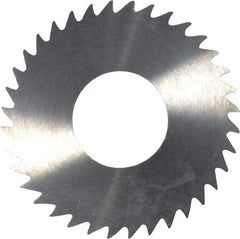 RobbJack - 1-1/4" Diam x 1/16" Blade Thickness x 1/2" Arbor Hole Diam, 36 Tooth Slitting and Slotting Saw - Arbor Connection, Right Hand, Uncoated, Solid Carbide, Concave Ground - Industrial Tool & Supply