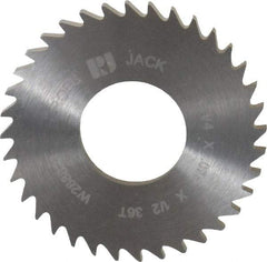 RobbJack - 1-1/4" Diam x 0.0781" Blade Thickness x 1/2" Arbor Hole Diam, 36 Tooth Slitting and Slotting Saw - Arbor Connection, Right Hand, Uncoated, Solid Carbide, Concave Ground - Industrial Tool & Supply