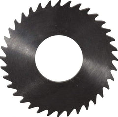 RobbJack - 1-1/4" Diam x 0.0937" Blade Thickness x 1/2" Arbor Hole Diam, 36 Tooth Slitting and Slotting Saw - Arbor Connection, Right Hand, Uncoated, Solid Carbide, Concave Ground - Industrial Tool & Supply
