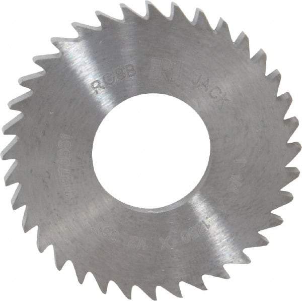 RobbJack - 1-1/4" Diam x 1/8" Blade Thickness x 1/2" Arbor Hole Diam, 36 Tooth Slitting and Slotting Saw - Arbor Connection, Right Hand, Uncoated, Solid Carbide, Concave Ground - Industrial Tool & Supply