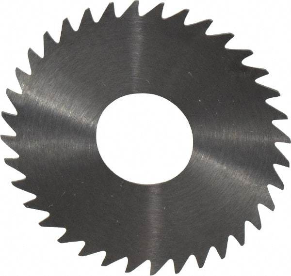 RobbJack - 1-1/2" Diam x 0.0156" Blade Thickness x 1/2" Arbor Hole Diam, 36 Tooth Slitting and Slotting Saw - Arbor Connection, Right Hand, Uncoated, Solid Carbide, Concave Ground - Industrial Tool & Supply