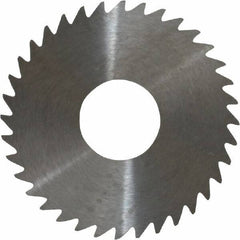 RobbJack - 1-1/2" Diam x 0.018" Blade Thickness x 1/2" Arbor Hole Diam, 36 Tooth Slitting and Slotting Saw - Arbor Connection, Right Hand, Uncoated, Solid Carbide, Concave Ground - Industrial Tool & Supply