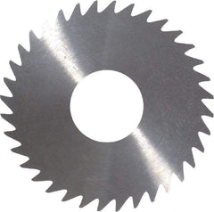 RobbJack - 1-1/2" Diam x 0.023" Blade Thickness x 1/2" Arbor Hole Diam, 36 Tooth Slitting and Slotting Saw - Arbor Connection, Right Hand, Uncoated, Solid Carbide, Concave Ground - Industrial Tool & Supply