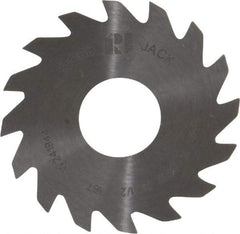 RobbJack - 1-1/2" Diam x 0.0312" Blade Thickness x 1/2" Arbor Hole Diam, 16 Tooth Slitting and Slotting Saw - Arbor Connection, Right Hand, Uncoated, Solid Carbide, Concave Ground - Industrial Tool & Supply